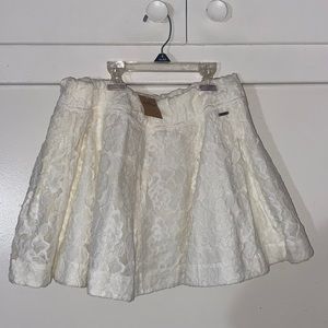 Hollister White Lace Skirt in Large